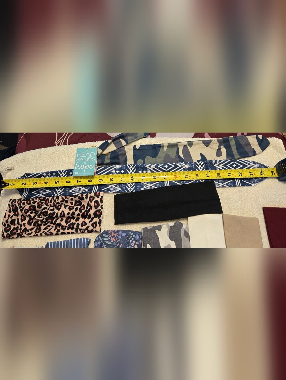 Assorted Patterned & Solid Stretch Headbands - Picture 2 of 9